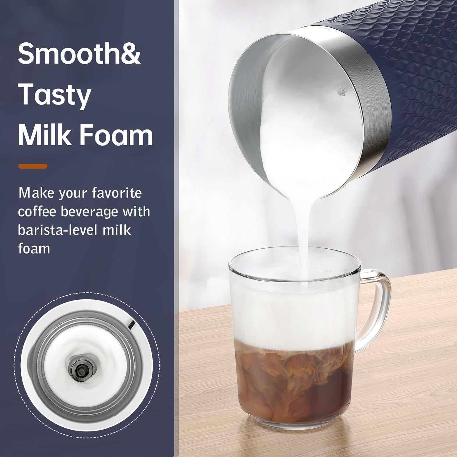 Пенообразувател за мляко, 4-в-1 SIMPLETASTE