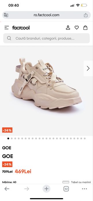 Papuci Goe Noi Nr 40