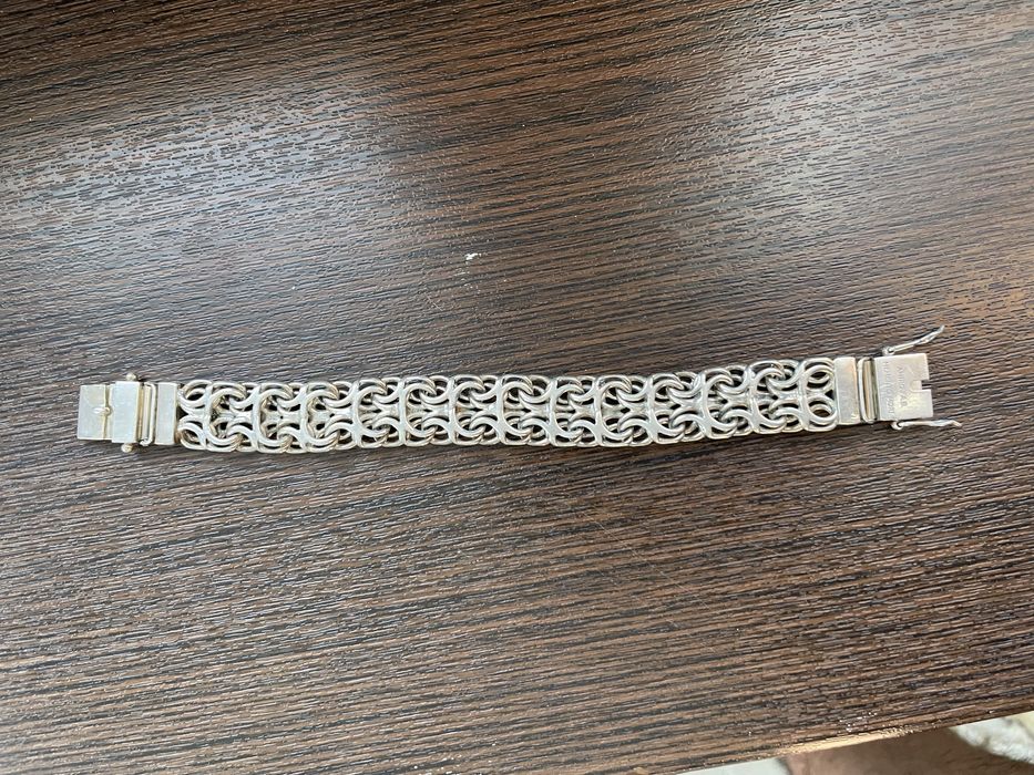 Серебро мужской браслет