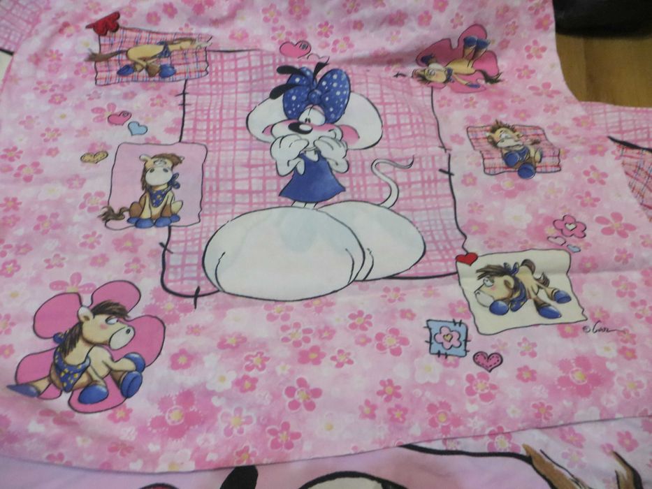 Детски горен чаршаф и калъфка Diddl friends