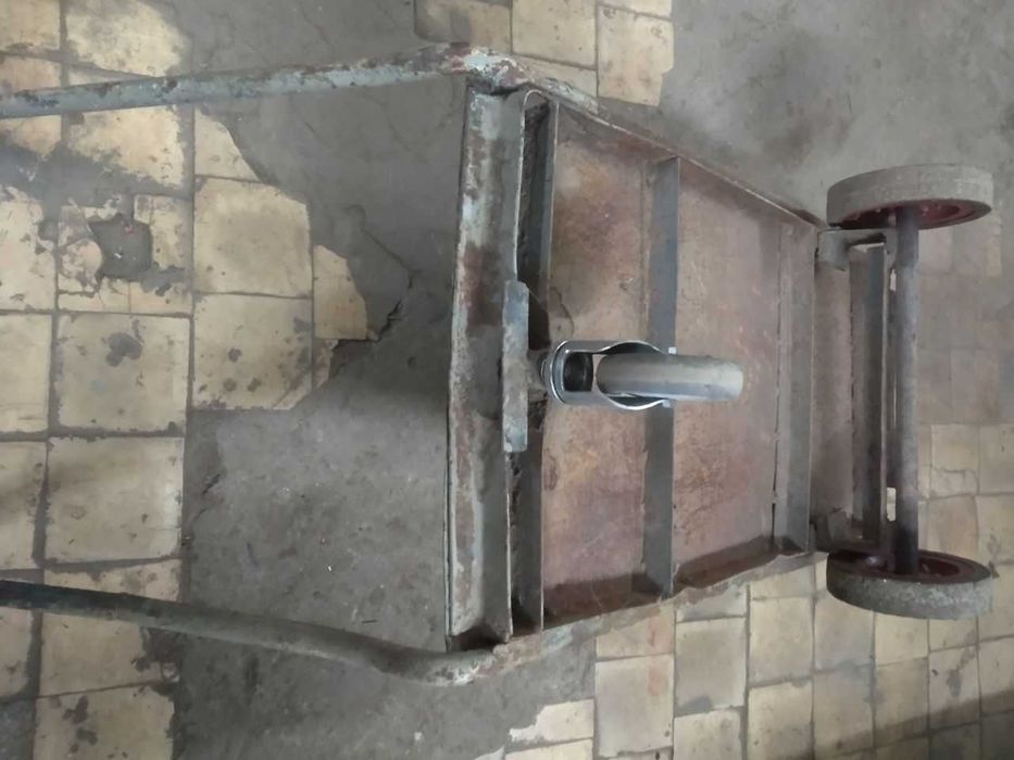 Арава, тележка на новых колёсах, незаменимый помощник