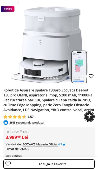 Ecovacs Deebot T30 PRO