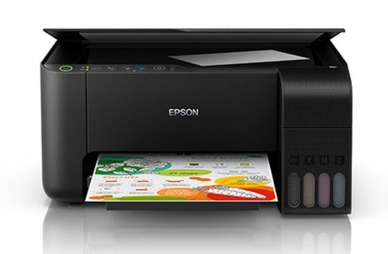 МФУ Epson L3150 с оригинальной СНПЧ и чернилами