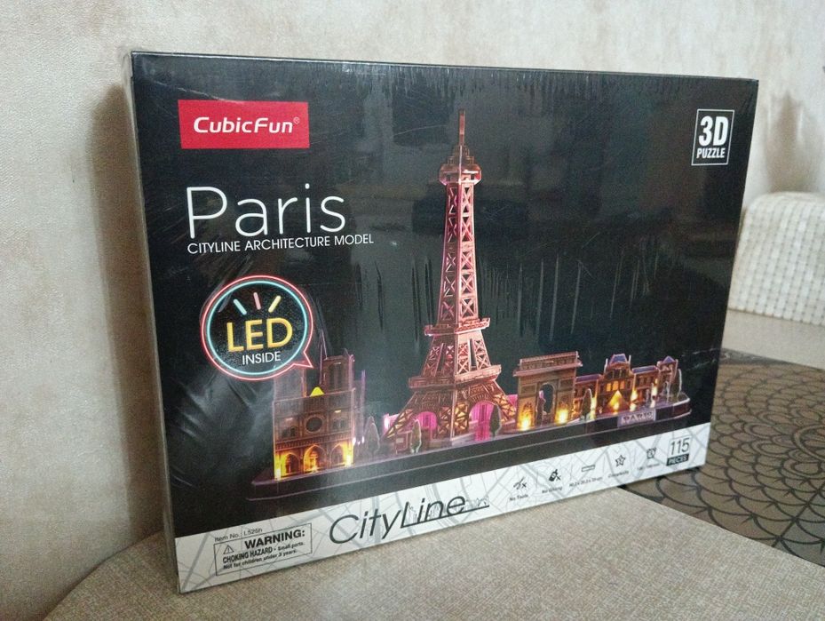Новый пазл 3d cubicfun Paris