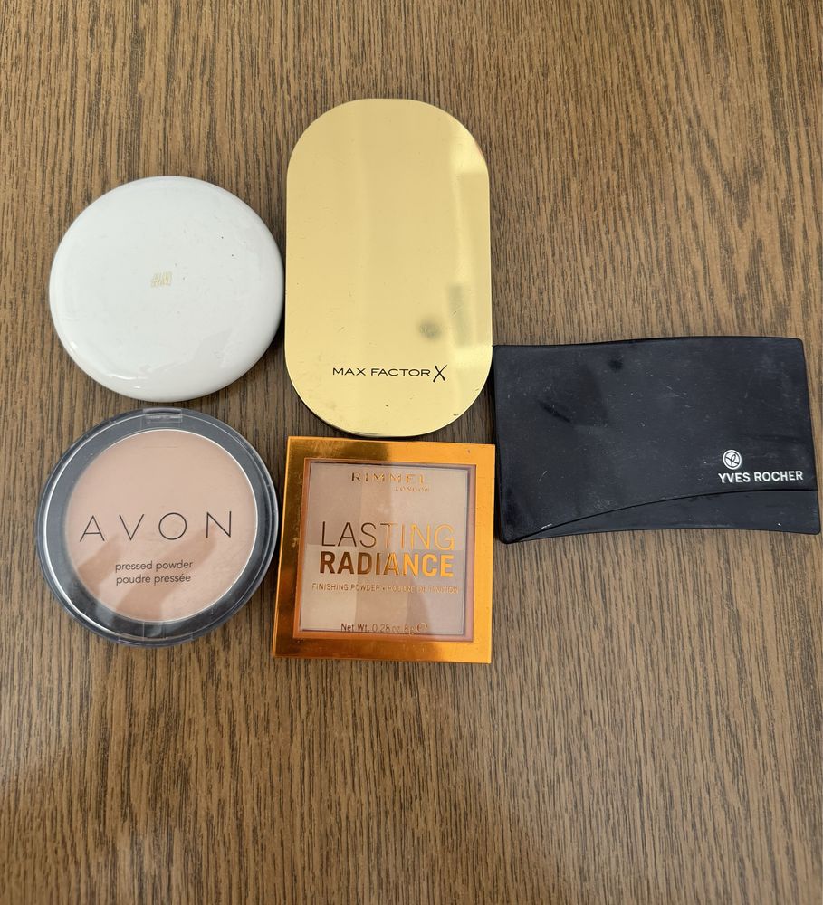 Pudre Yves Rocher, Rimmel London, Avon, Maxfactor, H&M