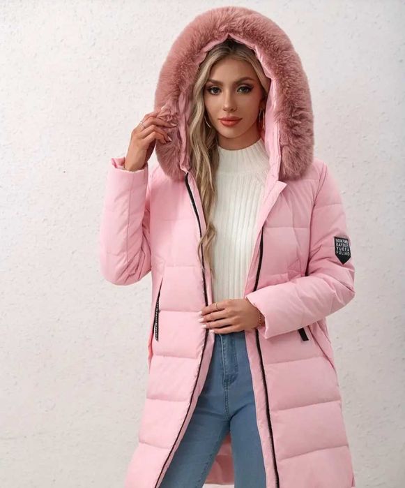 Дълго дамско яке L ново