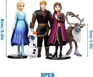 Figurine Frozen, decorare tort,  5 mini-jucării Frozen, Elsa