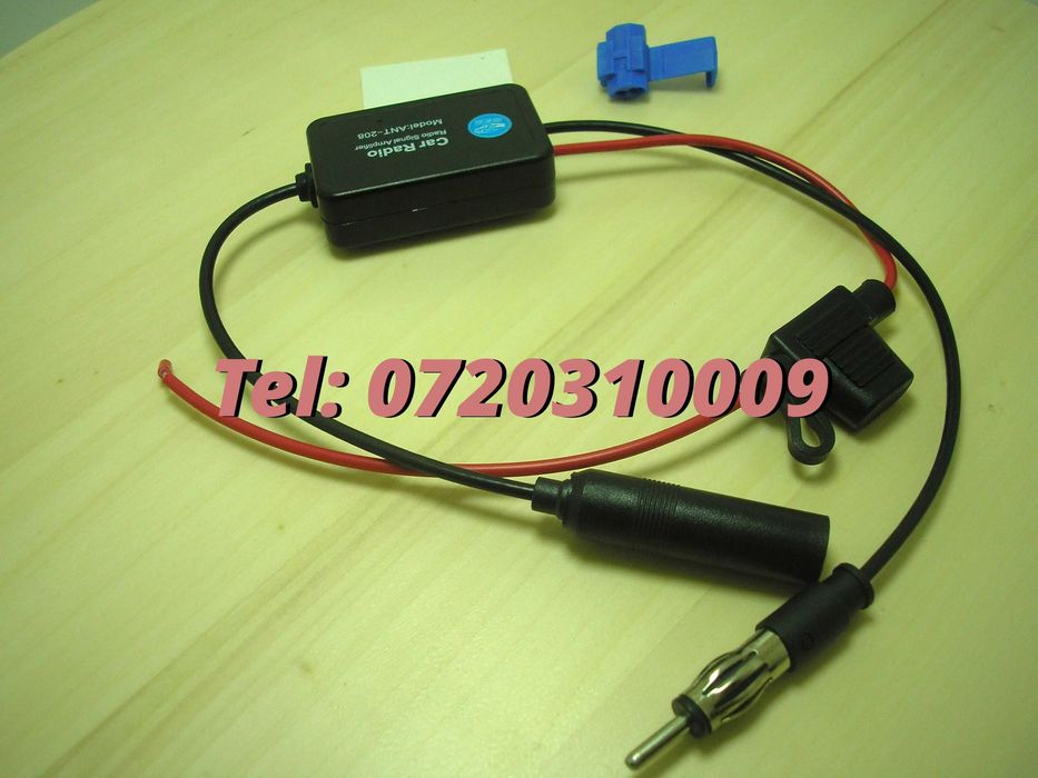 Amplificator Pentru Semnal Antena Radio Auto Fm 12v