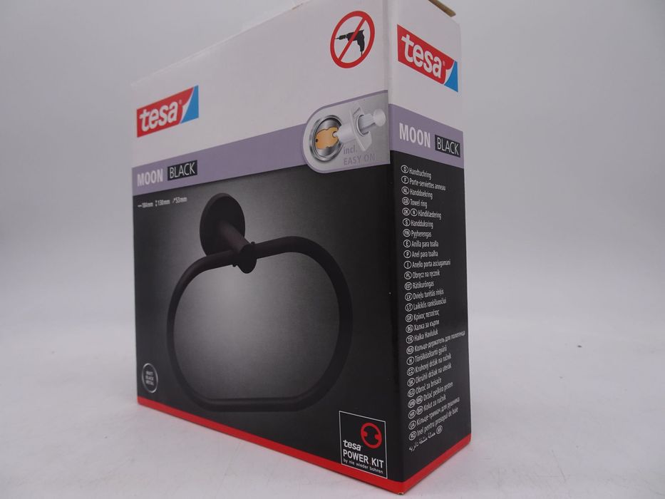 Tesa Moon suport prosop negru