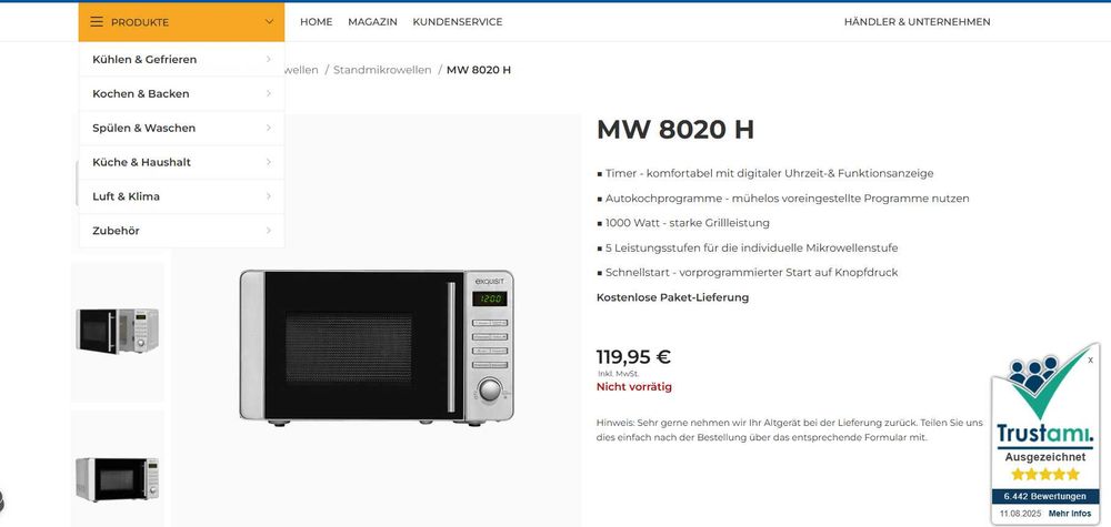 Microundă Germania Exquisit