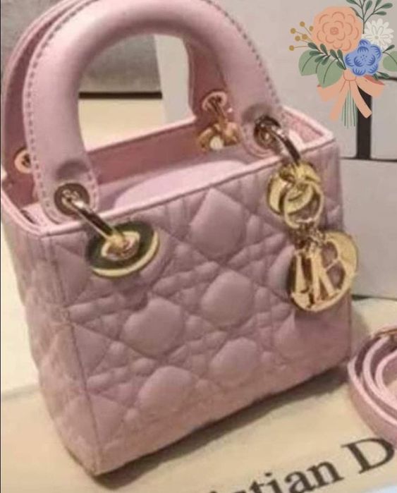 Geanta Dior mini,model Lady, diverse culori, saculet, etichetă