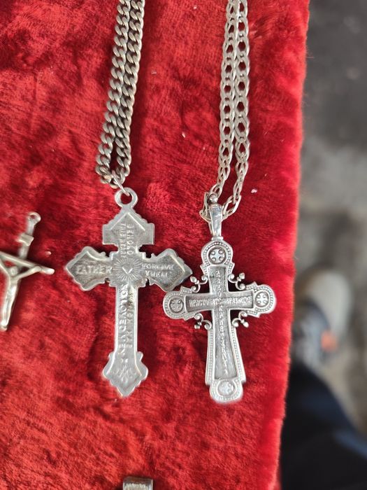 Крестик серебряные 925 проба