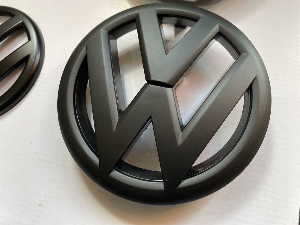 Emblema Volkswagen Golf 6 fata + spate Negru Mat