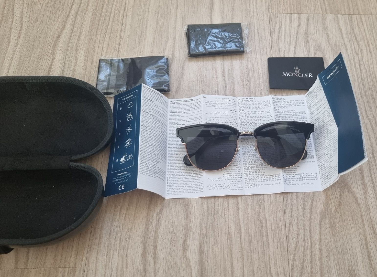 Разпродажба !!! Оригинални слънчеви очила Moncler ml0112-k/s 01a