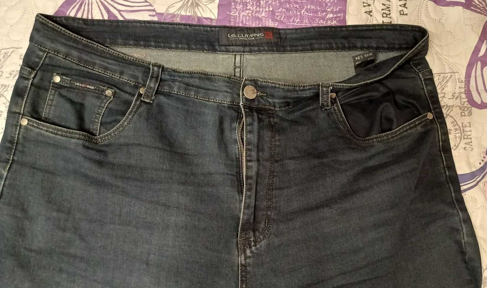 Pantaloni, blugi, noi si utilizati, masura echivalenta 4XL, W44L32 C&A