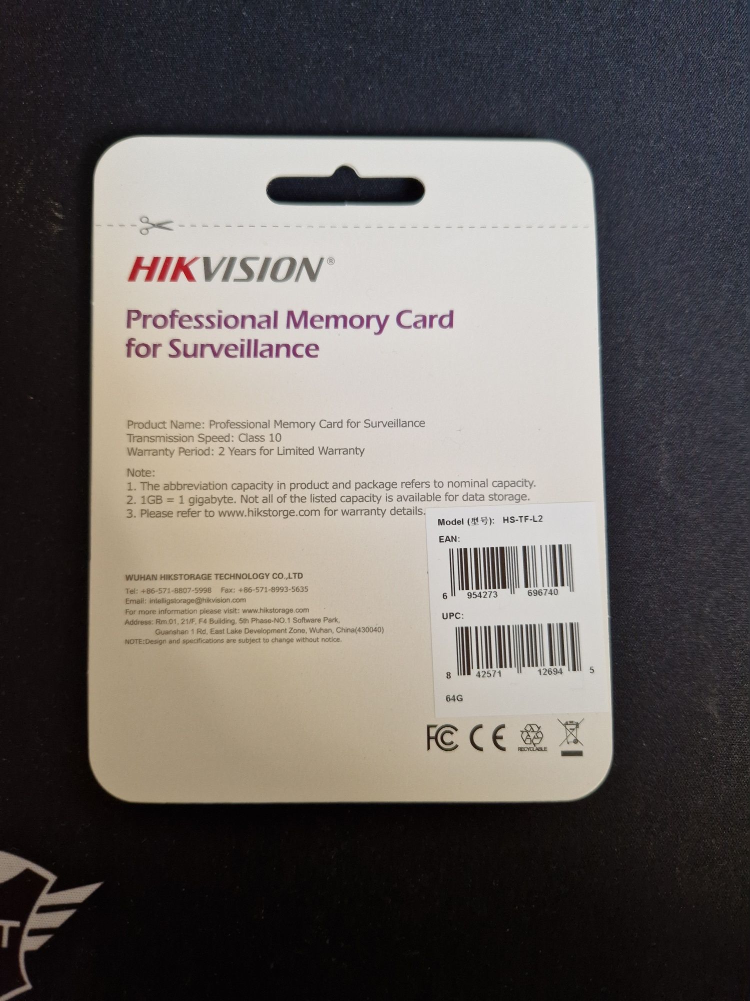 Micro SD карта памет Hikvision 64GB за видеонаблюдение
