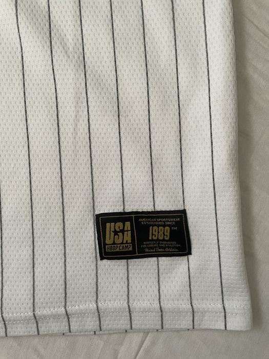 Tricou sport “BRONX 23”, alb cu dungi