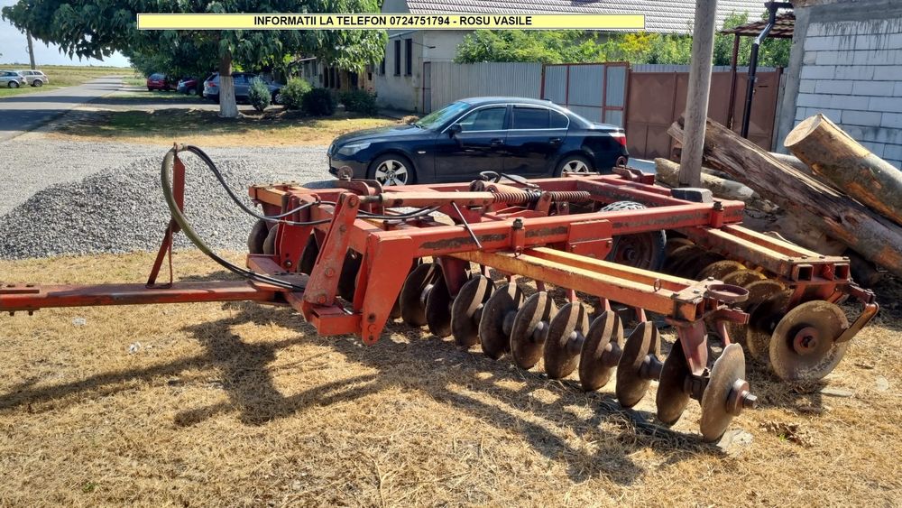 Vand Disc greu in V pe doua roti ,latimea de lucru 4m