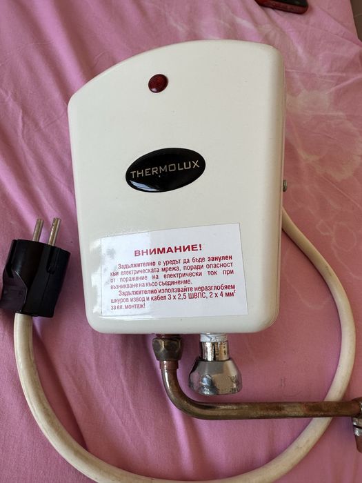 Български проточен бойлер 4kw, работещ, почти неизползван