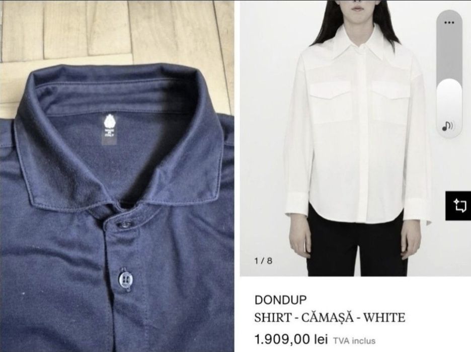 Cămașă lux de damă, Dondup, Fabicată în Italia - S