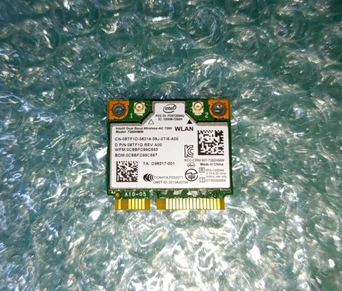 Placa Retea Wireless Intel AC 7260 Dual Band 867Mbps + BT mini PCI-E