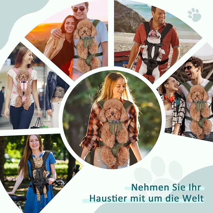 Rucsac pentru câini ALLSOPETS pentru câini de talie medie