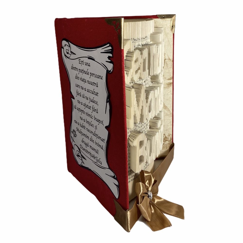 Carti sculptate personalozate - Book folding Romania