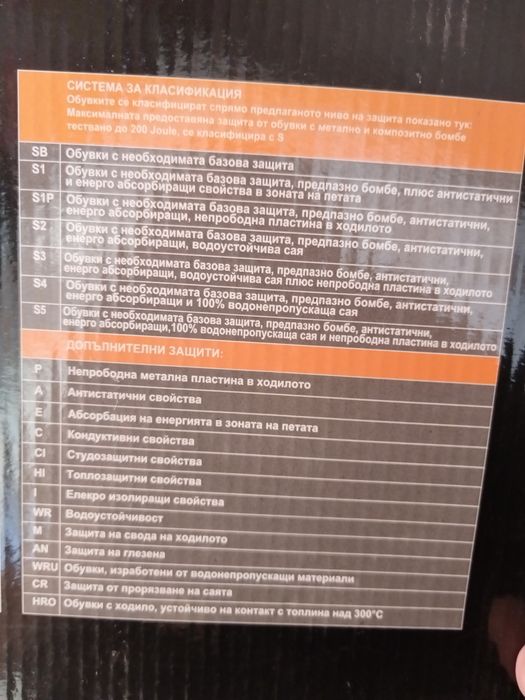 Работни обувки 42 номер