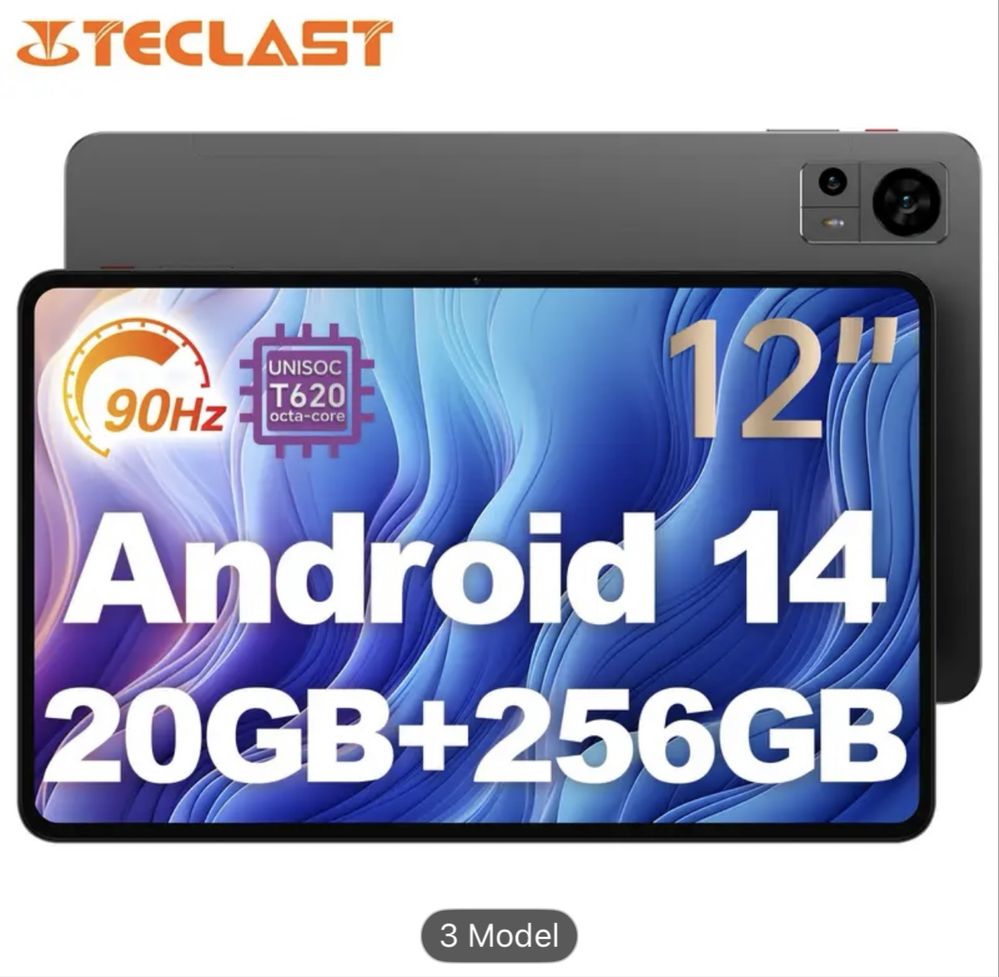 Tableta Teclast T60, 20GB RAM, 256GB HDD, 12 inci, noua