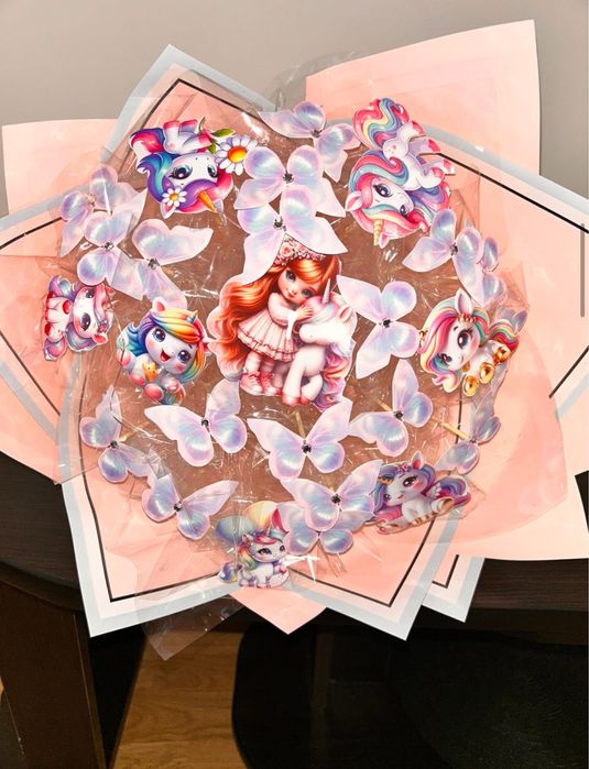 Buchet fluturi cu lumini LED - Handmade, decor deosebir lucrate manual