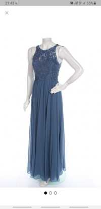 НОВА! Официална синя рокля размер 40 (М)