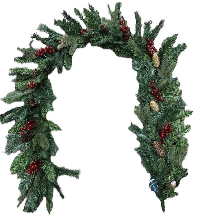 Еловая гирлянда ветка