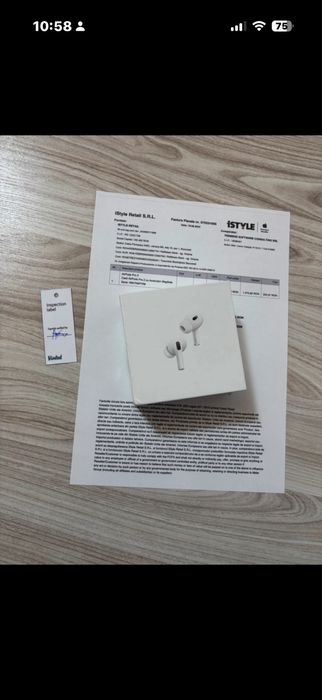 AirPods Pro 2 Lighting cutie, accesorii + factura
