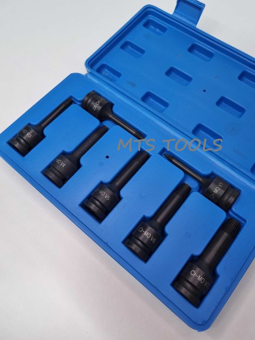 Trusa extractor suruburi rupte 1/2 1-7 mm 7 piese CR-MO