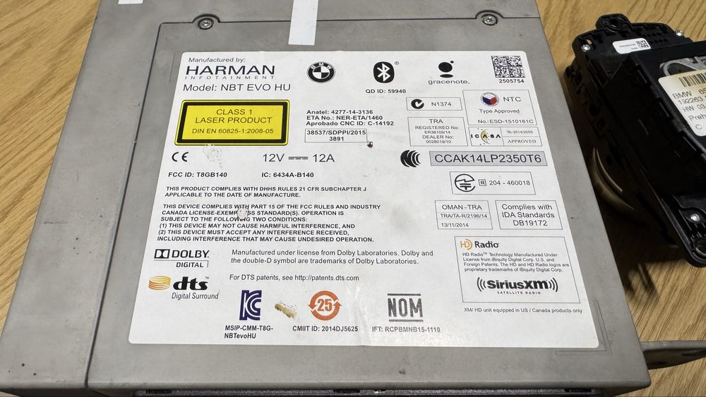 BMW f30 навигация NBT EVO HU