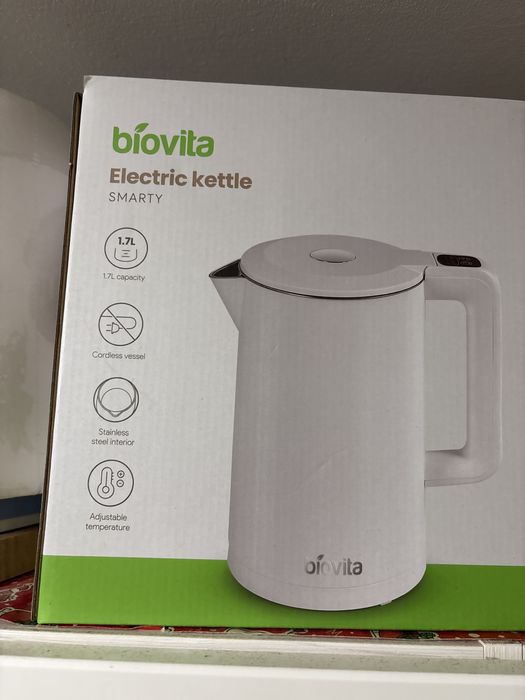 Fierbator Electric din inox Biovita 2200w 1.7Lreglare temperatura