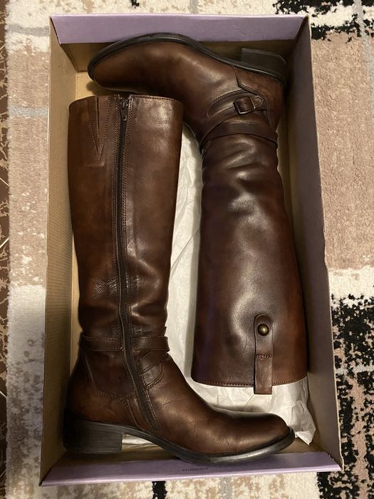 Ботуши естествена кожа тъмно кафеви