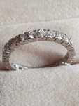 Inel Eternity verigheta Memory aur alb 18k cu diamante naturale 1,3ct