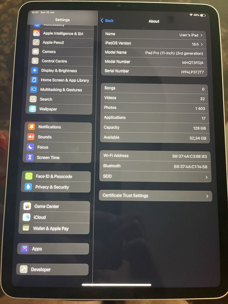 iPad Pro 11 3-th M1 128GB