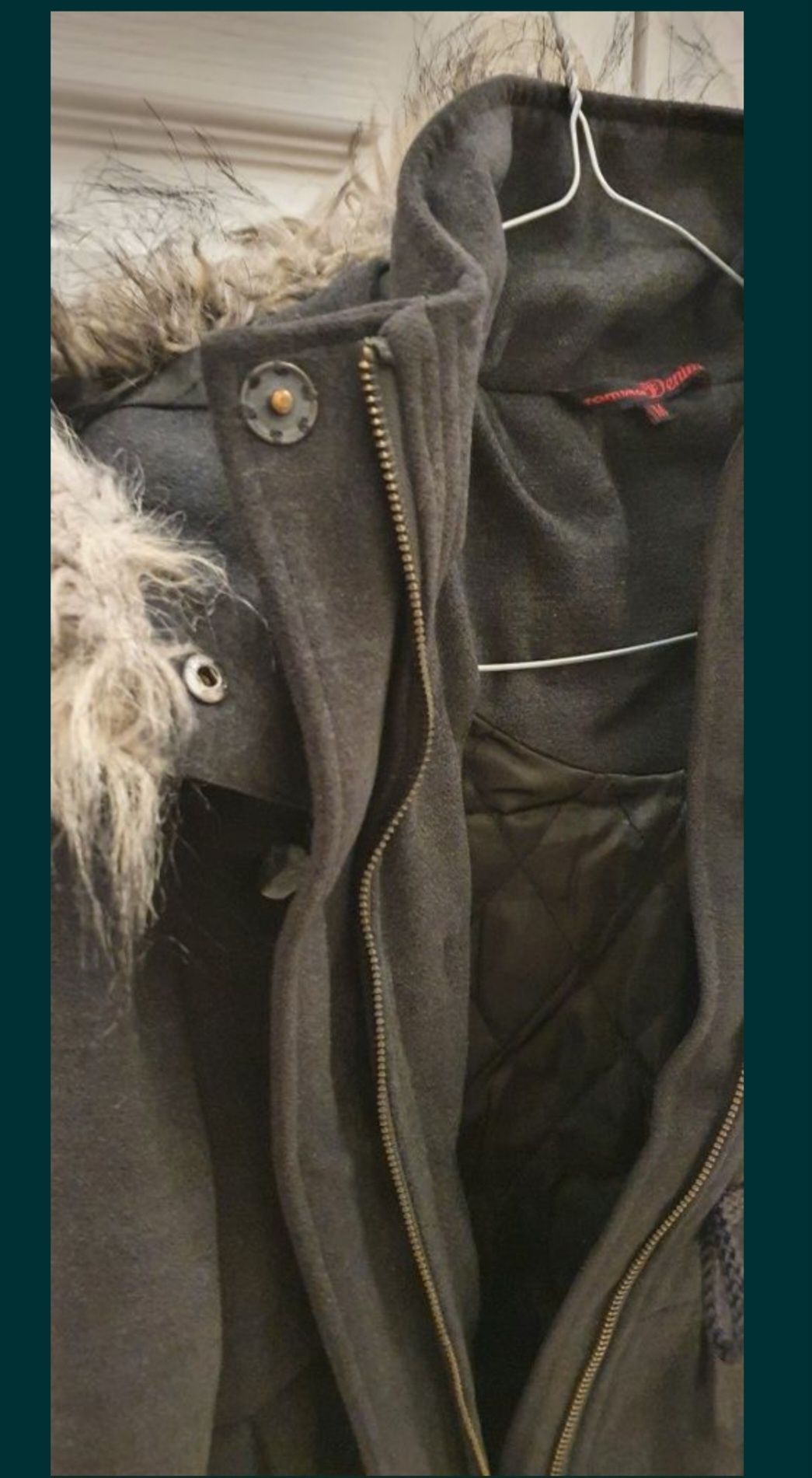 Зимно палто, почти ново,Tom tailor, с качулка