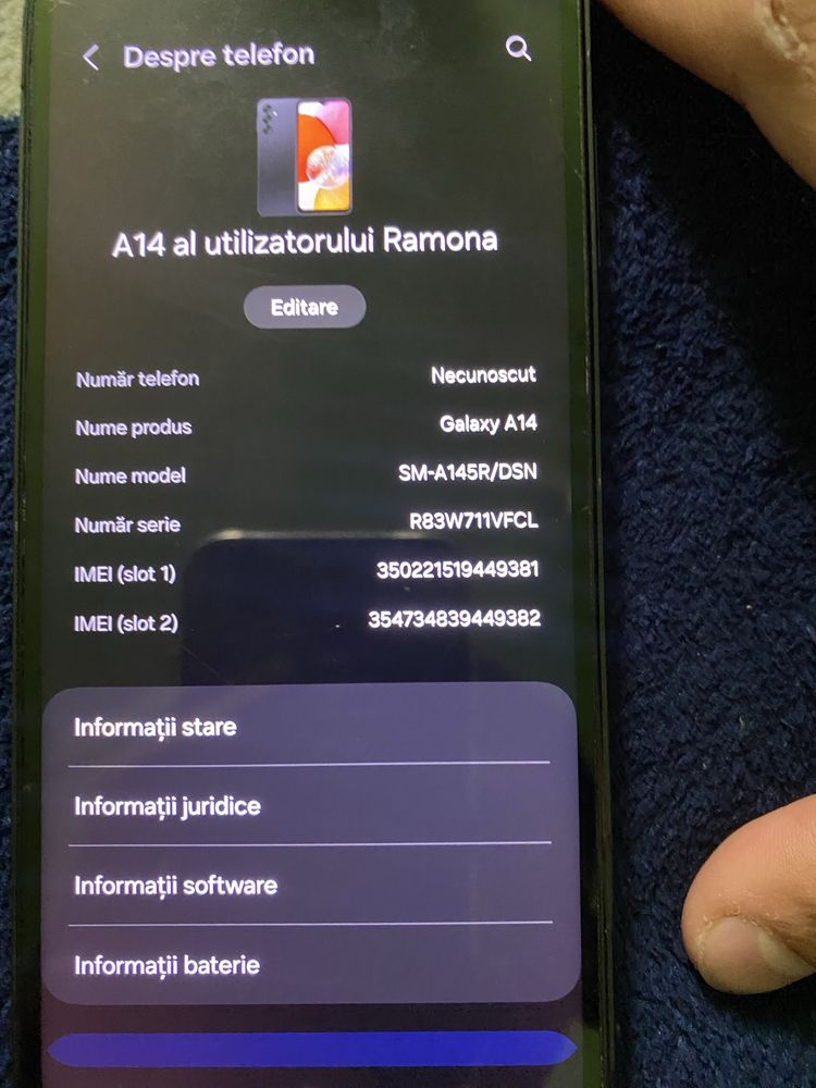 Vand samsung A15 stare ok 128 G