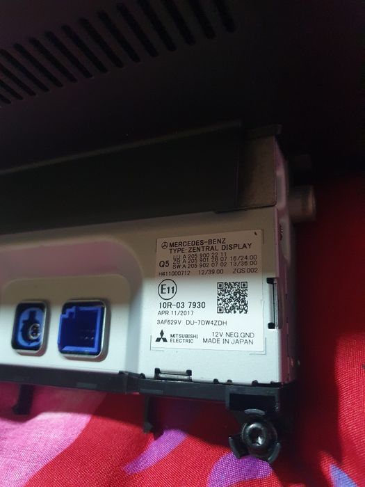 Vand Monitor Display Navigatie Mercedes W205 C205 W253 GLC 447