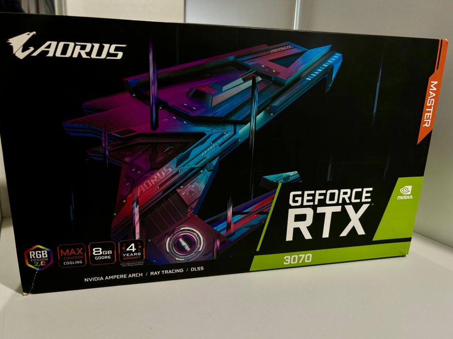 Видеокарта Gigabyte RTX 3070 AORUS MASTER rev.2.0 в хорошем состоянии.