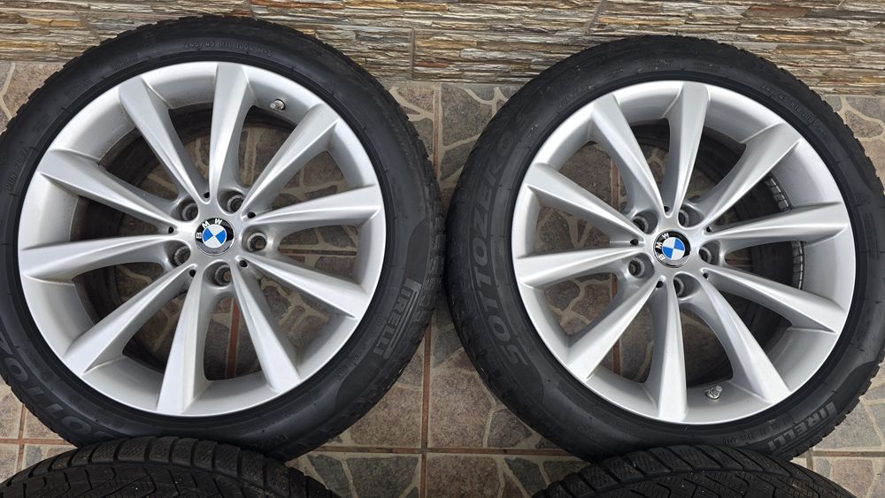 Jante aliaj BMW g30 g31 anvelope iarna 245 45 R18 seria 5 după 2017