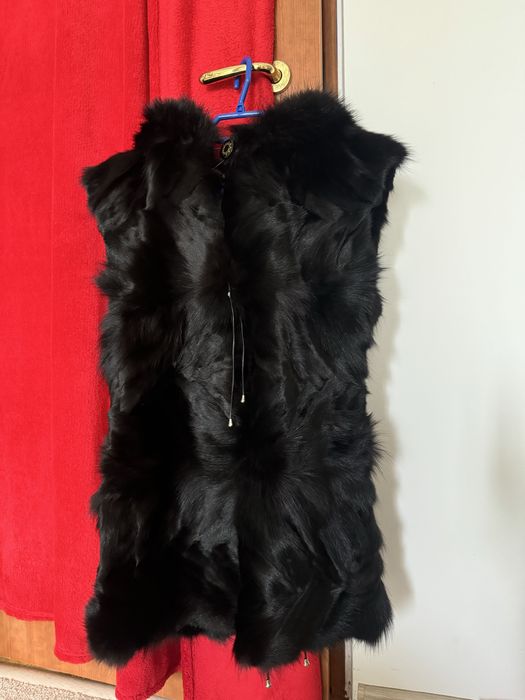 Vesta din blana naturala de vulpe