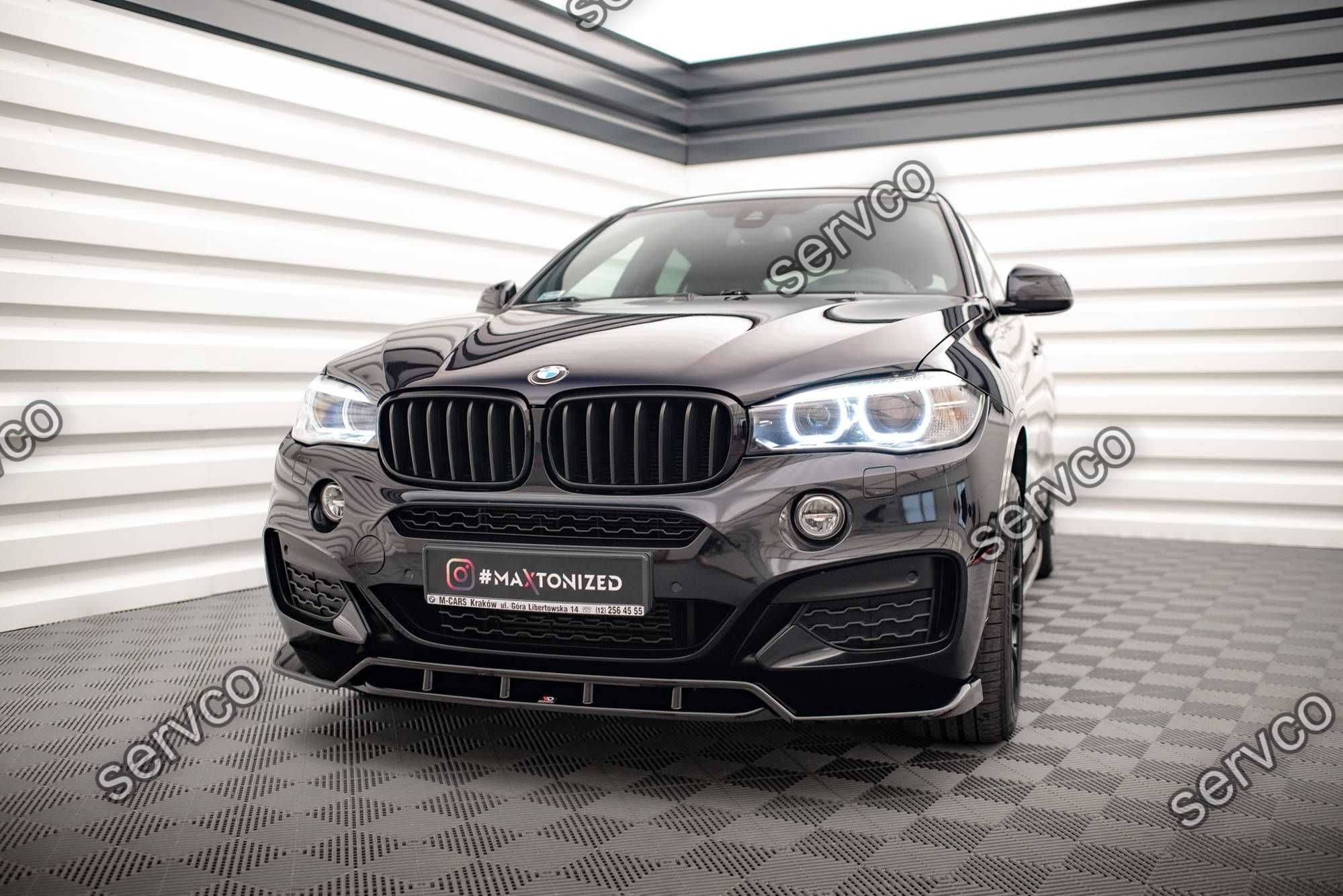 Prelungire bara fata Bmw X6 F16 M-Pachet 2014-2019 v2 Maxton Design