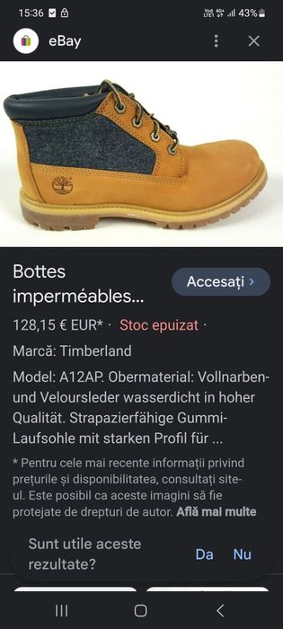 Ghete Timberland 40