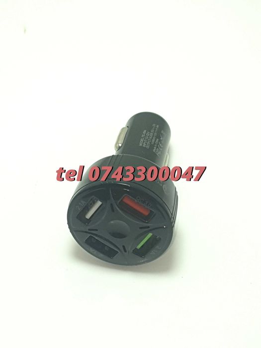 Superfastcharge Incarcator Auto Cu Patru Porturi Usb Partycharge