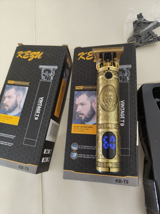 Mașină tuns ras bărbierit contur barba, Trimmer Portabil cu acumulator