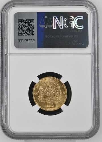 Moneda AUR 20 lei 1890 MS63 , Carol I, grad foarte bun si RAR!